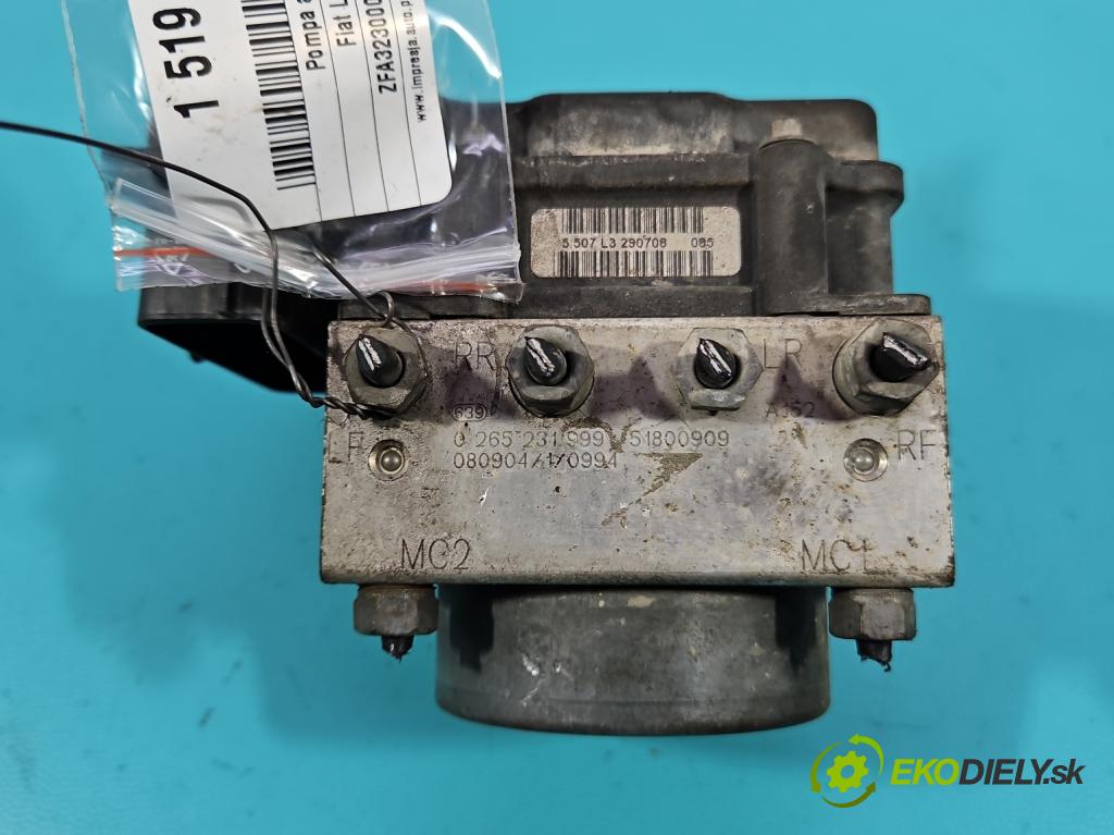 Fiat Linea 1.4 T 120 HP manual 88 kW 1368 cm3 4- čerpadlo abs 0265231999 (Pumpa ABS)