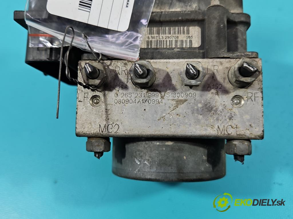 Fiat Linea 1.4 T 120 HP manual 88 kW 1368 cm3 4- čerpadlo abs 0265231999 (Pumpa ABS)