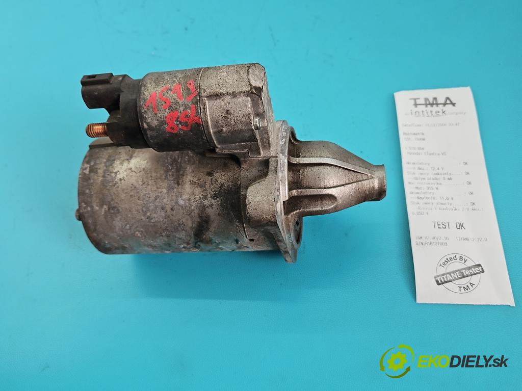 Hyundai Elantra VI 2015-2020 1.6 16v 128 HP manual 93.8 kW 1591 cm3 4- štartér 36100-2B102 (Štartér)