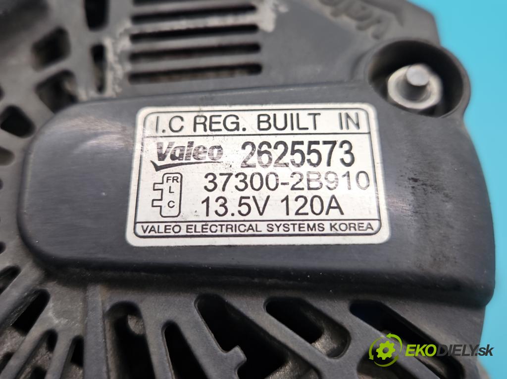 Hyundai Elantra VI 2015-2020 1.6 16v 128 HP manual 93.8 kW 1591 cm3 4- Alternator 37300-2B910 (Alternátor)