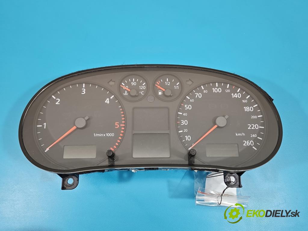 Audi A3 8L 1996-2003 1.9 TDI 101 HP automatic 74 kW 1896 cm3 5- prístrojovka/ budíky 8L0920900M (Prístrojová doska)