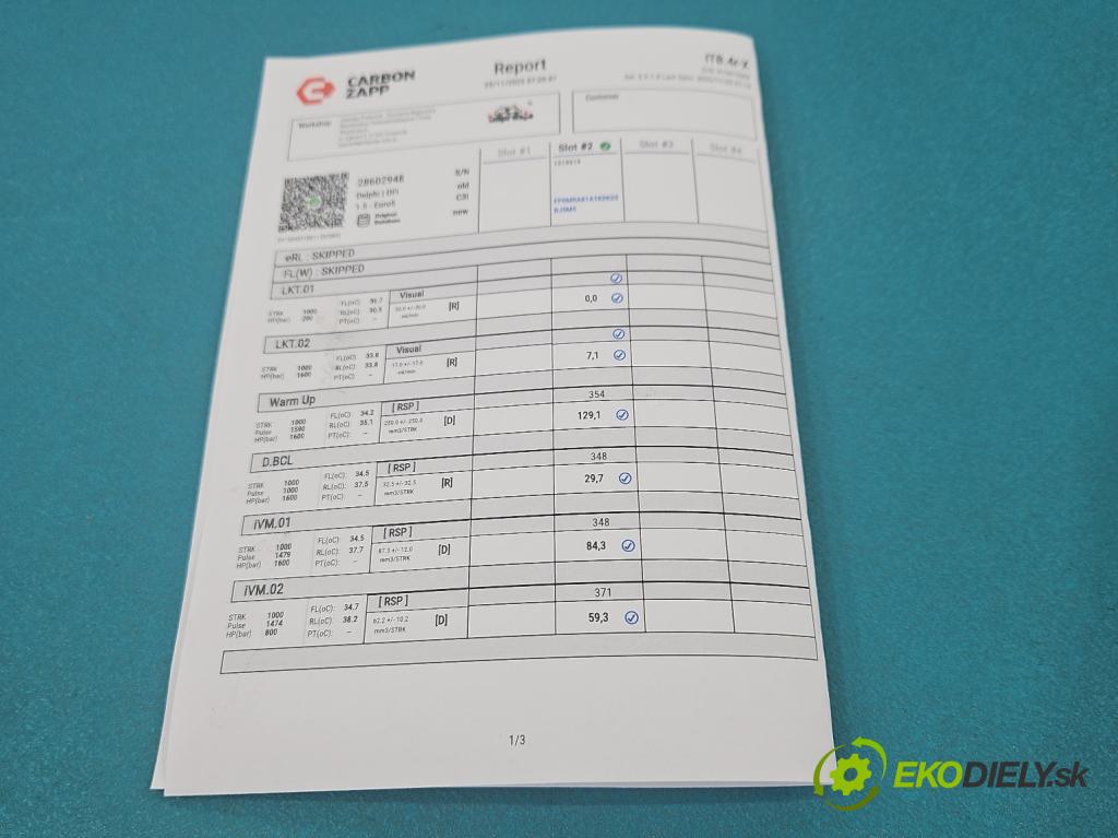 Citroen C4 Grand Picasso II 2013-2022 2.0 HDI 163 hp automatic 120 kW 1997 cm3 5- vstřikovač 28602948 (Vstřikovač paliva)