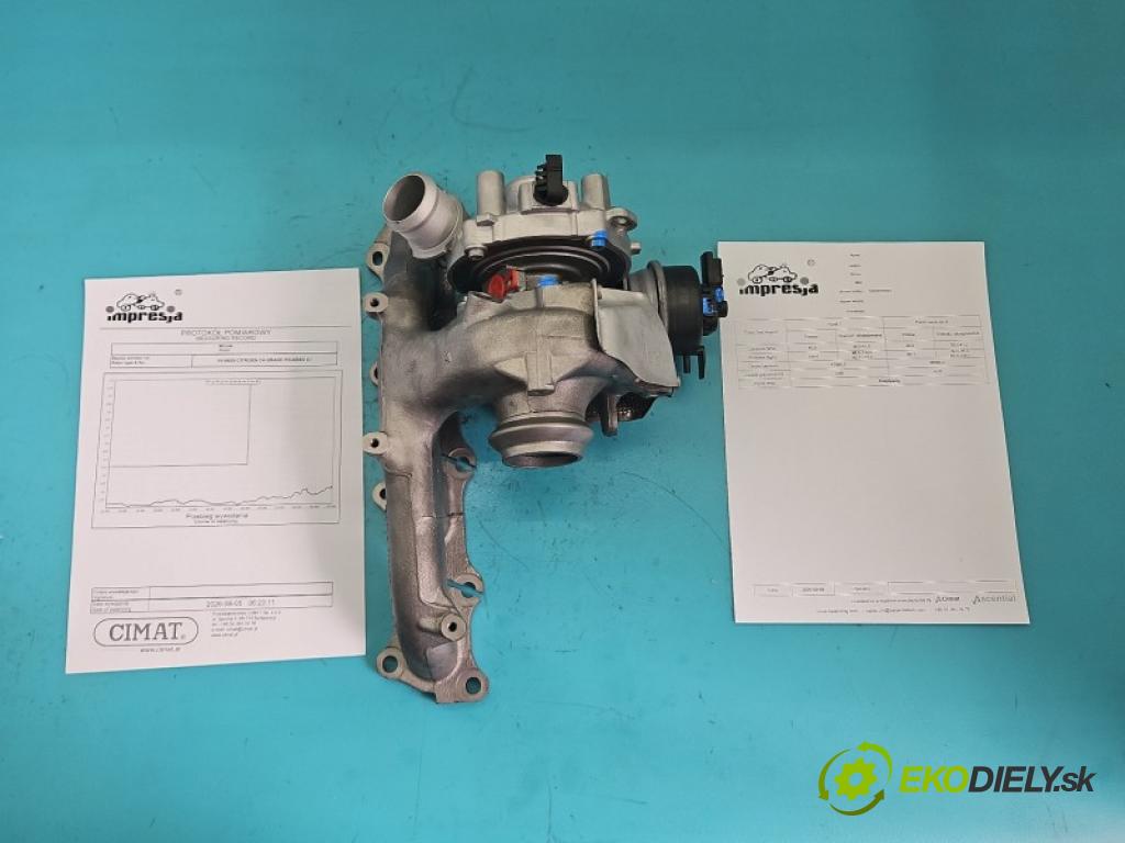 Citroen C4 Grand Picasso II 2013-2022 2.0 HDI 163 hp automatic 120 kW 1997 cm3 5- Turbodmychadlo repasováno 53039700394
