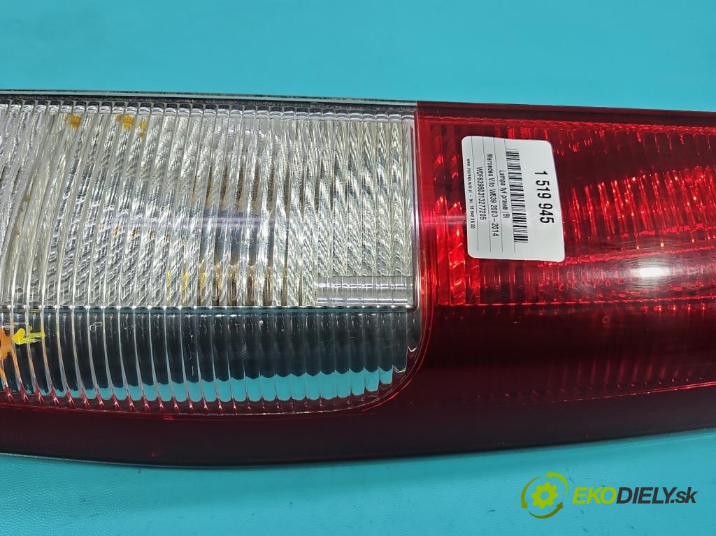 Mercedes Vito W639 2003-2014 2.2 cdi (646982) 150 HP manual 110 kW 2148 cm3 5- svetlo / reflektor zadné pravé  (Kľučka dverí ostatné)