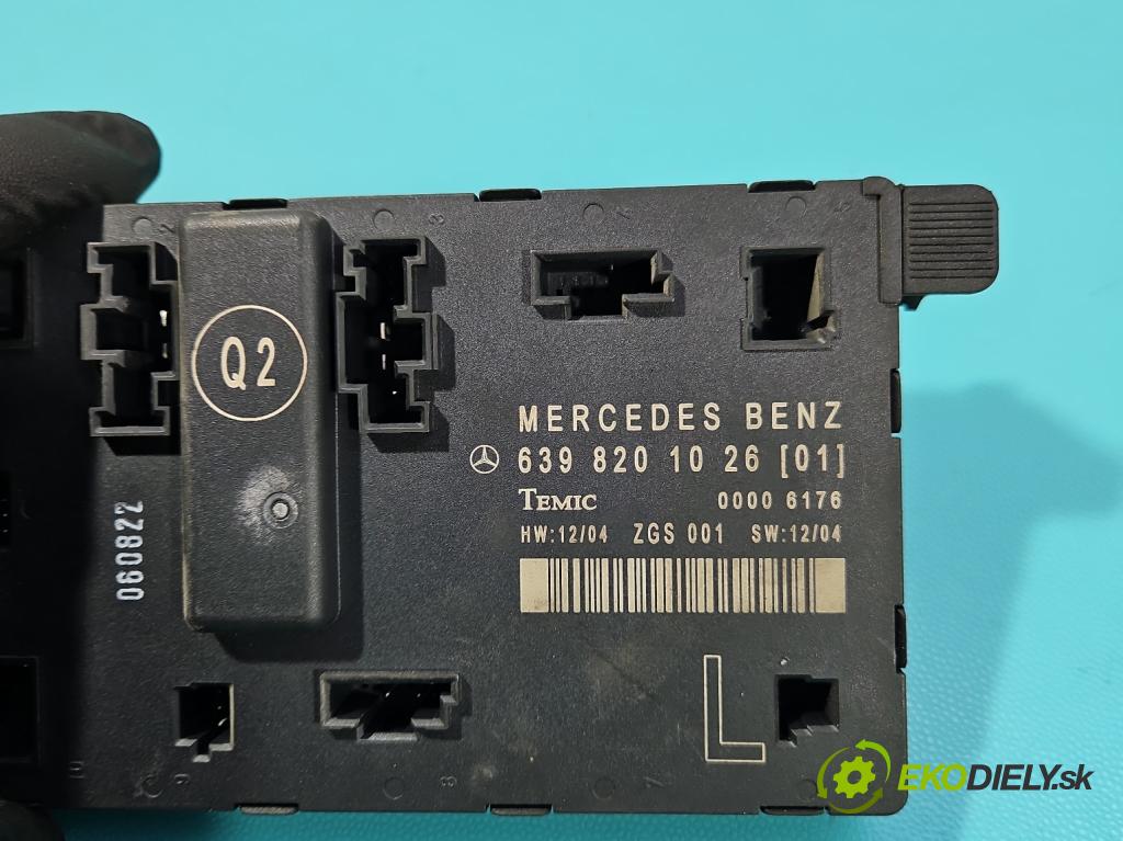 Mercedes Vito W639 2003-2014 2.2 cdi (646982) 150 HP manual 110 kW 2148 cm3 5- riadiaca jednotka ostatné 6398201026