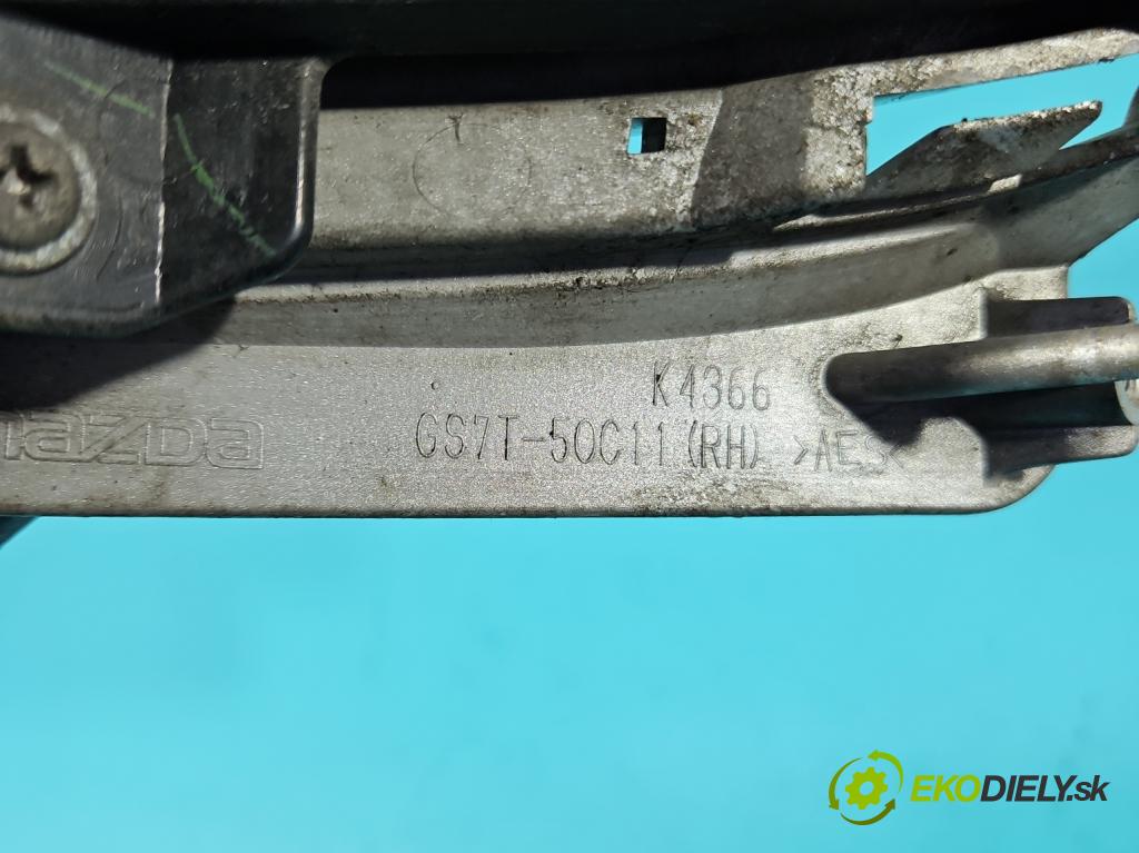 Mazda 6 II GH 2007-2012 2.0 citd 140 hp manual 103 kW 1998 cm3 5- Zaślepka: mřížka: nárazníku pravé GS7T-50C11