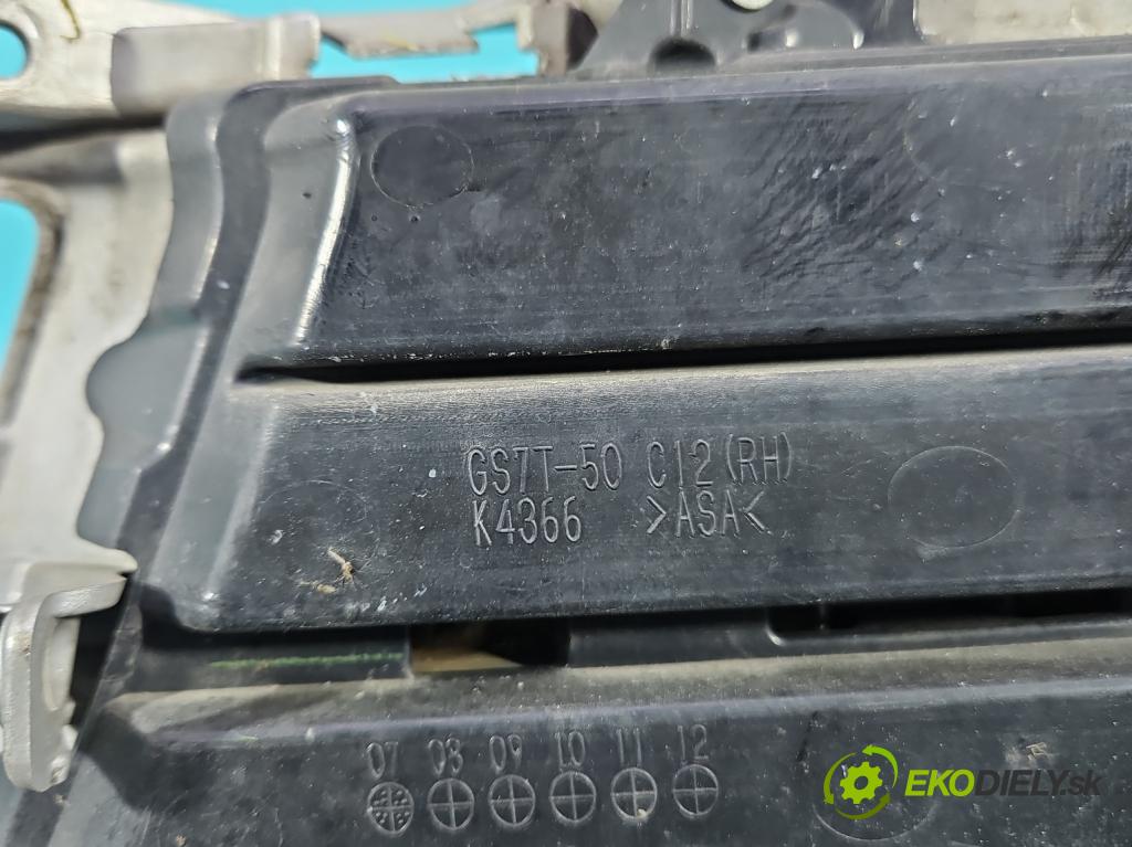 Mazda 6 II GH 2007-2012 2.0 citd 140 hp manual 103 kW 1998 cm3 5- Zaślepka: mřížka: nárazníku pravé GS7T-50C11