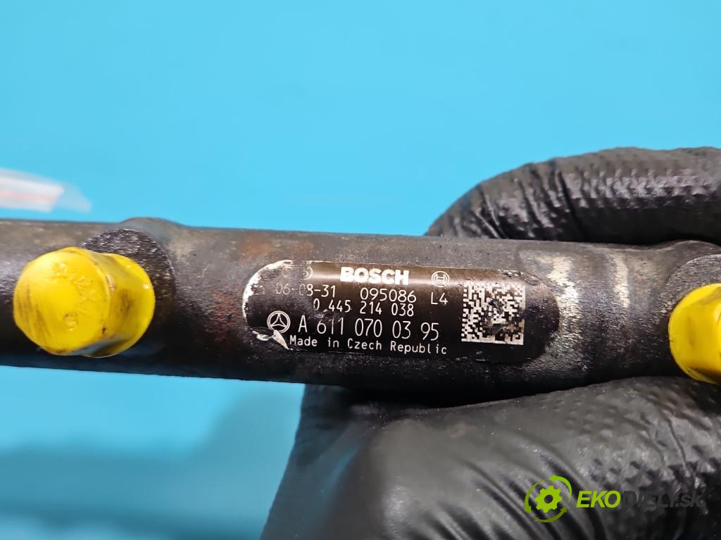 Mercedes Vito W639 2003-2014 2.2 cdi (646982) 150 HP manual 110 kW 2148 cm3 5- lišta vstrekovacia 0445214038 (Vstrekovacia lišta)