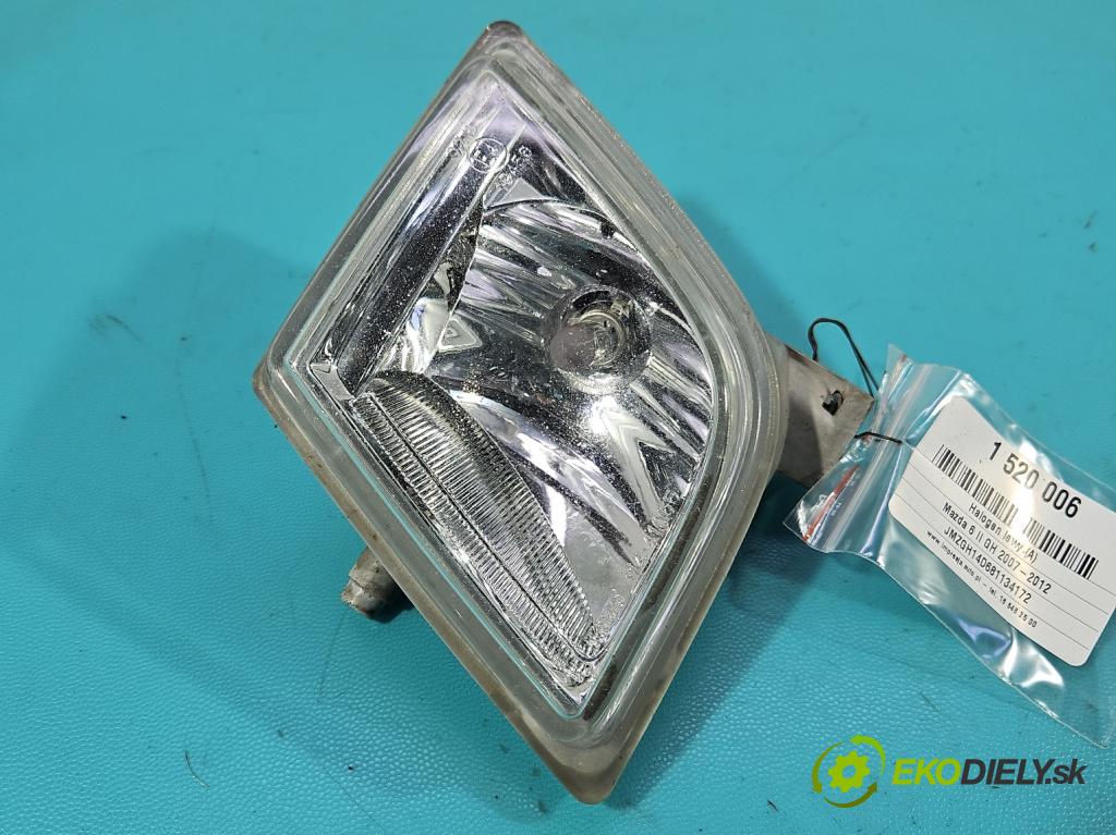 Mazda 6 II GH 2007-2012 2.0 citd 140 hp manual 103 kW 1998 cm3 5- Halogen levý 114-41055 (Klika dveří ostatní)