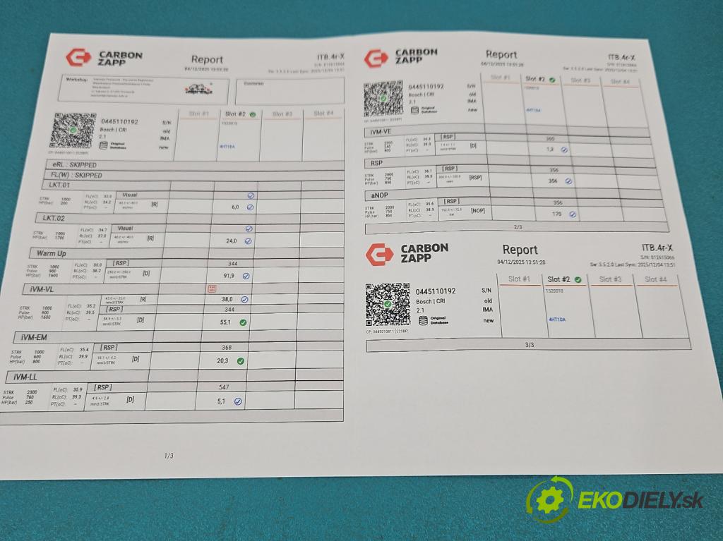 Mercedes Vito W639 2003-2014 2.2 cdi (646982) 150 HP manual 110 kW 2148 cm3 5- vstrek 0445110192 (Vstrekovač paliva)