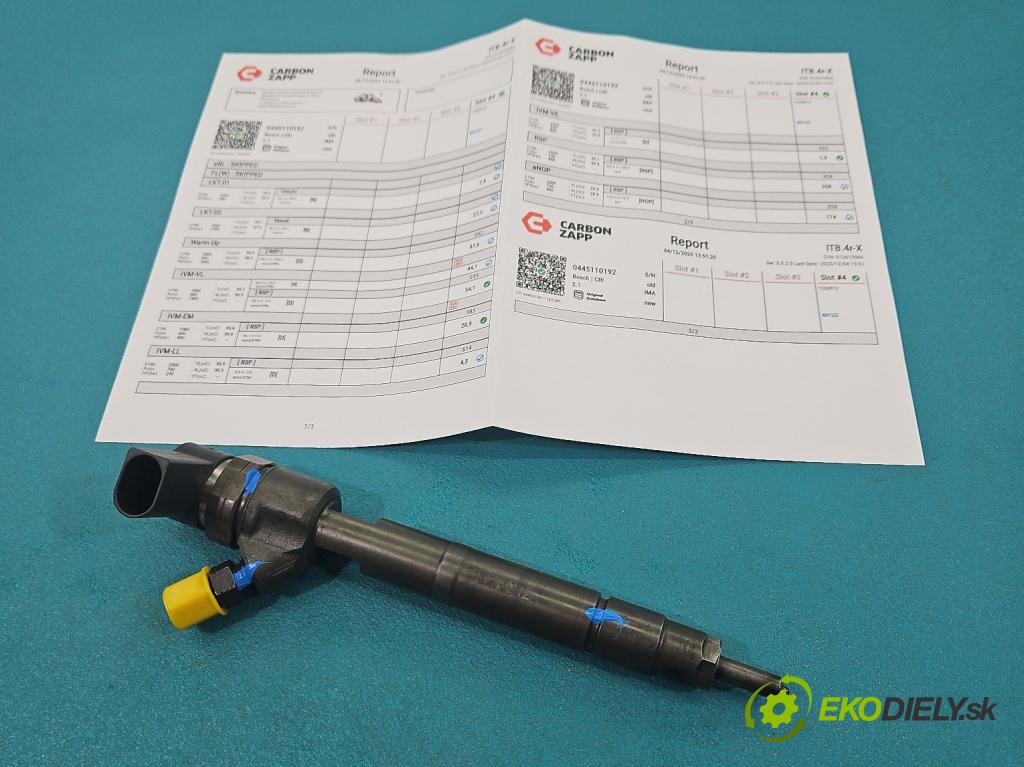 Mercedes Vito W639 2003-2014 2.2 cdi (646982) 150 HP manual 110 kW 2148 cm3 5- vstrek 0445110192 (Vstrekovač paliva)