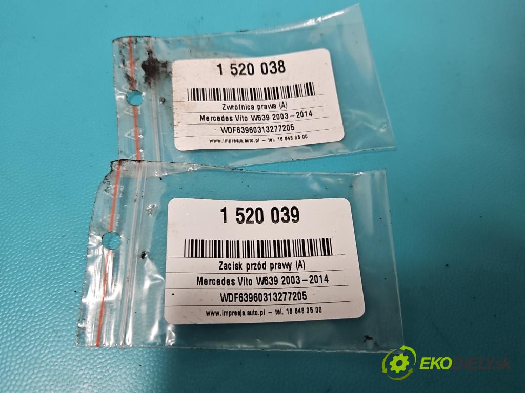 Mercedes Vito W639 2003-2014 2.2 cdi (646982) 150 hp manual 110 kW 2148 cm3 5- náboj pravé  (Náboj kola)