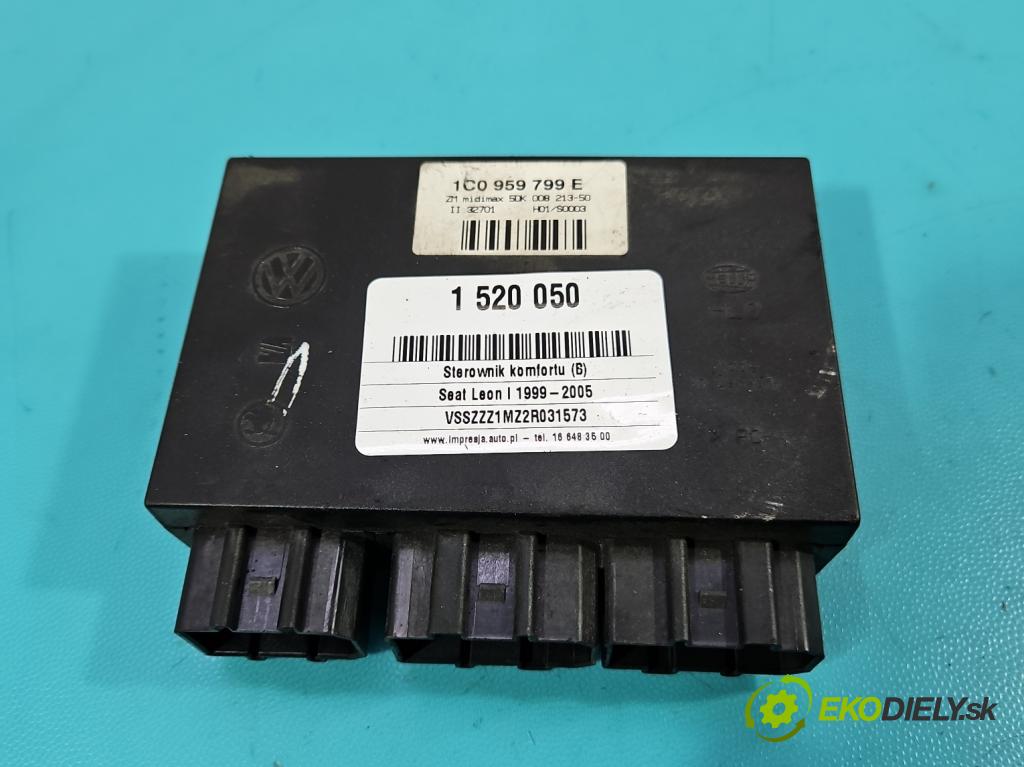 Seat Leon I 1999-2005 1.6 16V 105 HP manual 77 kW 1598 cm3 5- riadiaca jednotka komfortu 1C0959799E