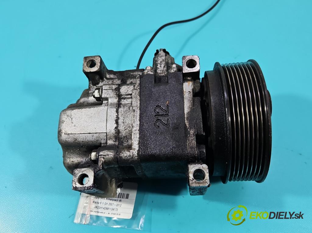 Mazda 6 II GH 2007-2012 2.0 citd 140 HP manual 103 kW 1998 cm3 5- Kompresor: klimatizácie H12A0CA4JE (Kompresor klimatizácie)