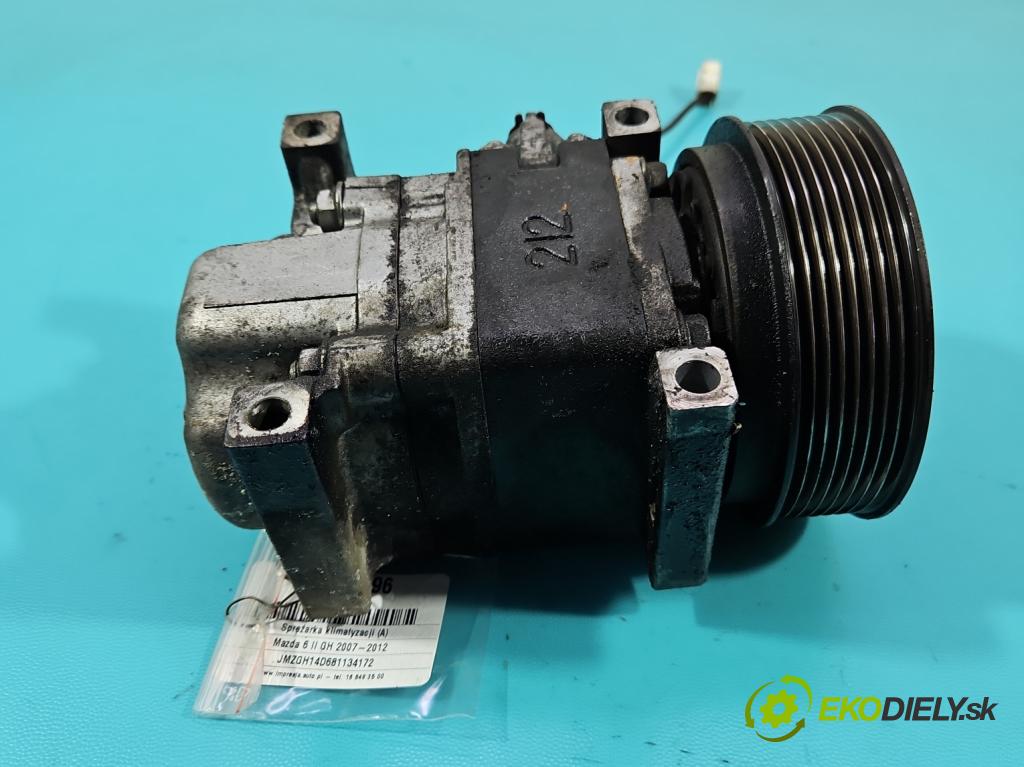 Mazda 6 II GH 2007-2012 2.0 citd 140 HP manual 103 kW 1998 cm3 5- Kompresor: klimatizácie H12A0CA4JE (Kompresor klimatizácie)