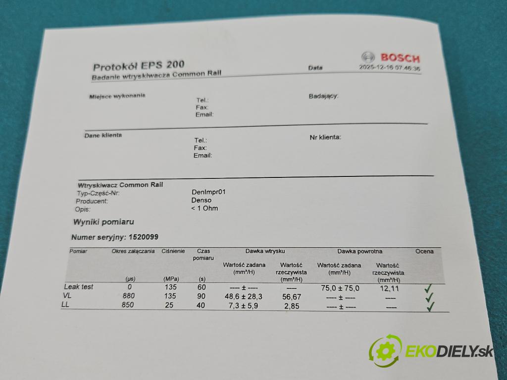 Mazda 6 II GH 2007-2012 2.0 citd 140 HP manual 103 kW 1998 cm3 5- vstrek RF7J13H50 (Vstrekovač paliva)
