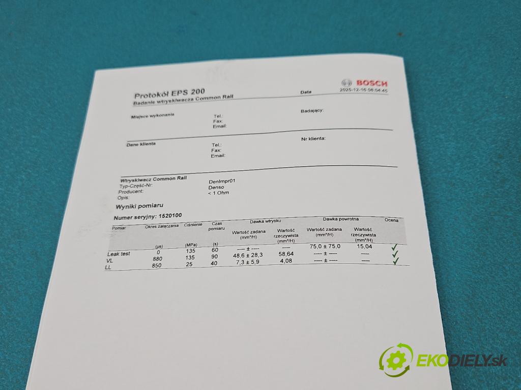 Mazda 6 II GH 2007-2012 2.0 citd 140 HP manual 103 kW 1998 cm3 5- vstrek RF7J13H50 (Vstrekovač paliva)