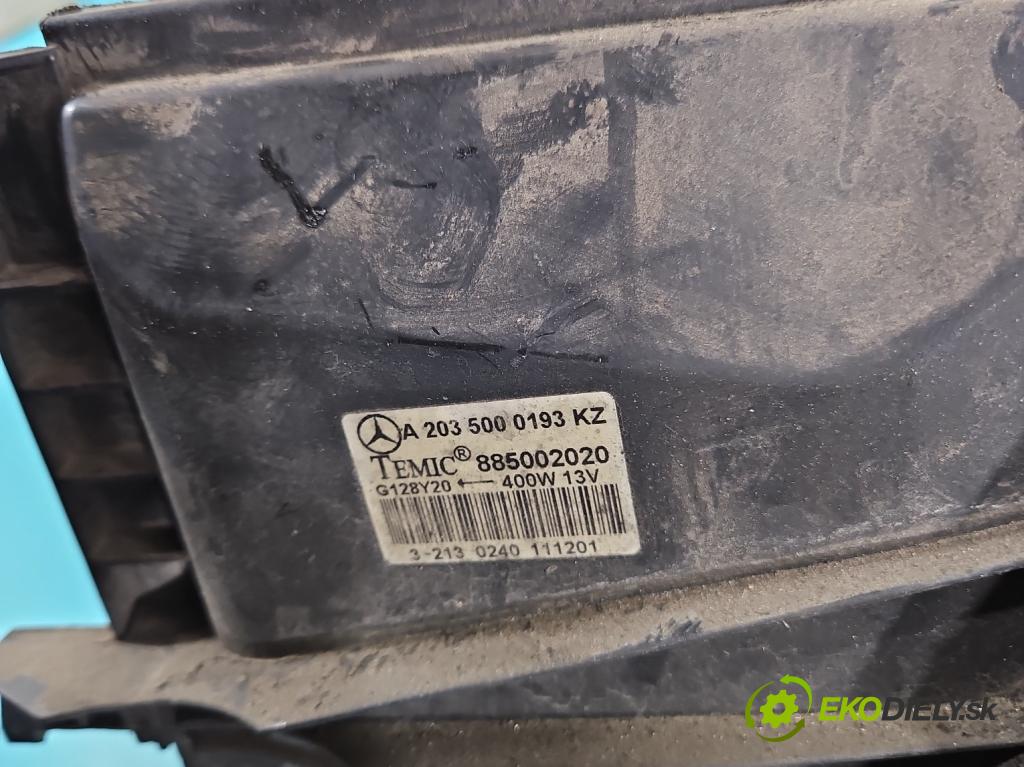 Mercedes C W203 2000-2007 2.2 CDI 116 HP manual 85 kW 2148 cm3 4- Ventilátor chladiča A2035000193KZ