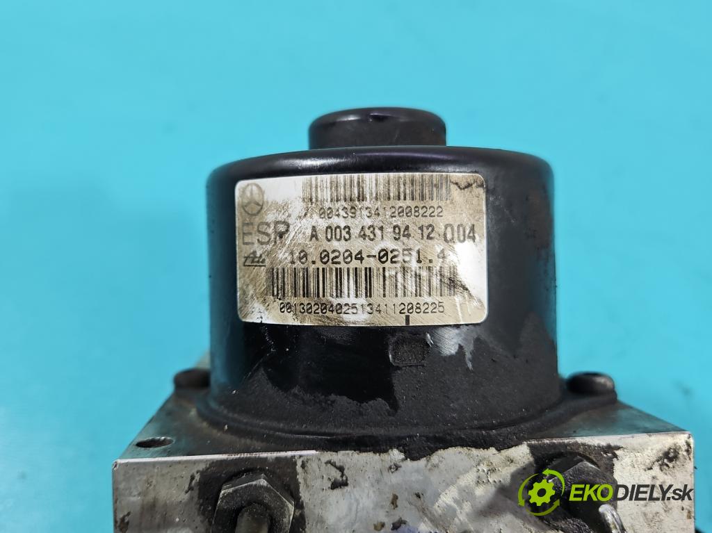 Mercedes C W203 2000-2007 2.2 CDI 116 HP manual 85 kW 2148 cm3 4- čerpadlo abs A2095450232 (Pumpa ABS)