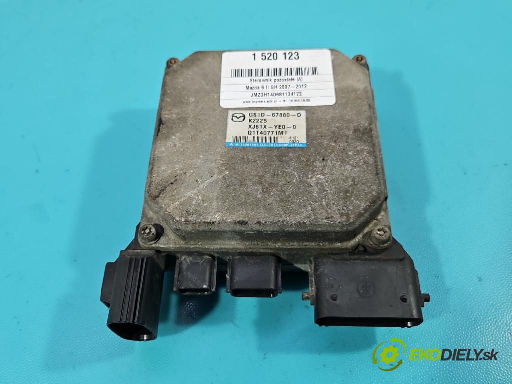 Mazda 6 II GH 2007-2012 2.0 citd 140 HP manual 103 kW 1998 cm3 5- riadiaca jednotka ostatné GS1D-67880-D