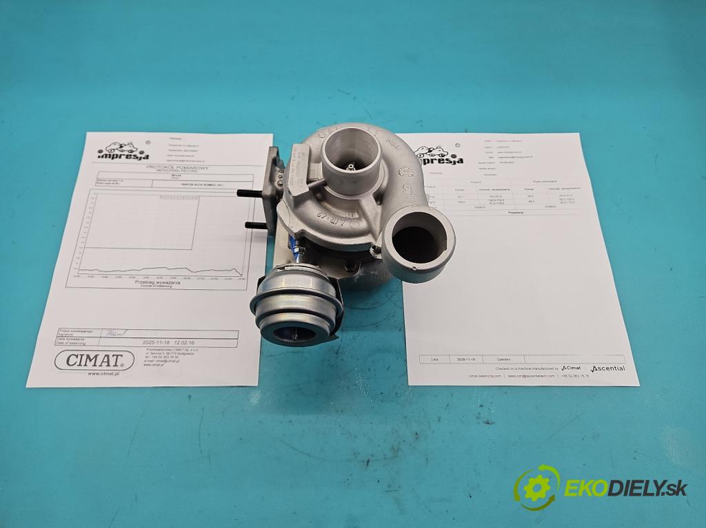 Alfa romeo 147 1.9 JTD 120 hp manual 88 kW 1910 cm3 3- Turbodmychadlo repasováno 736168-3