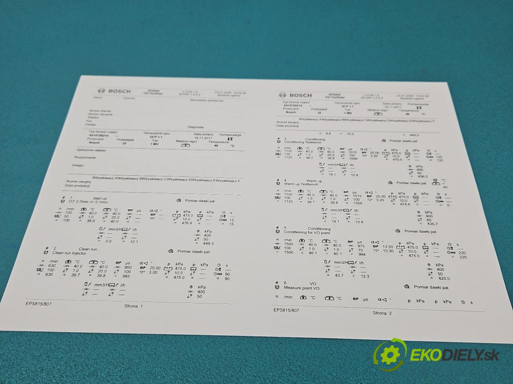 Vw Passat B5 1995-2005 1.9 tdi 131 HP manual 96 kW 1896 cm3 4- vstrekovacie čerpadlo 0414720214 (Vstrekovač paliva)