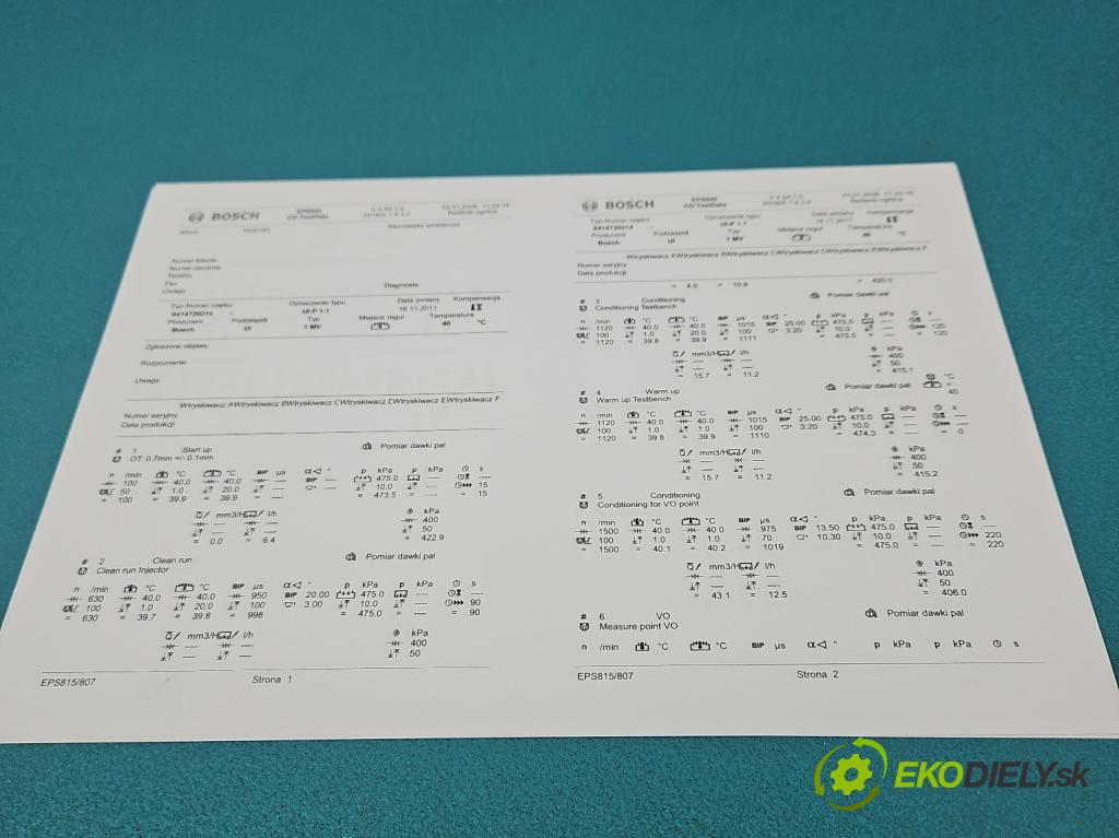 Vw Passat B5 1995-2005 1.9 tdi 131 HP manual 96 kW 1896 cm3 4- vstrekovacie čerpadlo 0414720214 (Vstrekovač paliva)