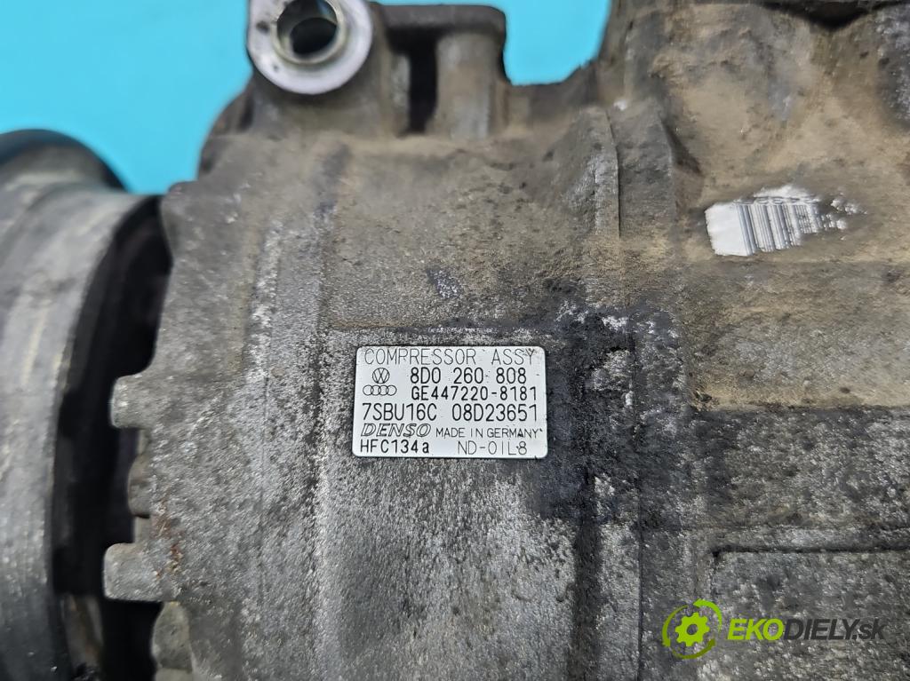 Vw Passat B5 1995-2005 1.9 tdi 131 HP manual 96 kW 1896 cm3 4- Kompresor: klimatizácie 8D0260808 (Kompresor klimatizácie)