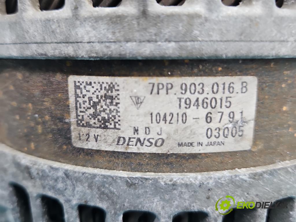 Porsche Panamera I 970 2009-2016 3.0 v6 420 hp automatic 309 kW 2997 cm3 5- Alternator 7PP903016B (Alternátor)