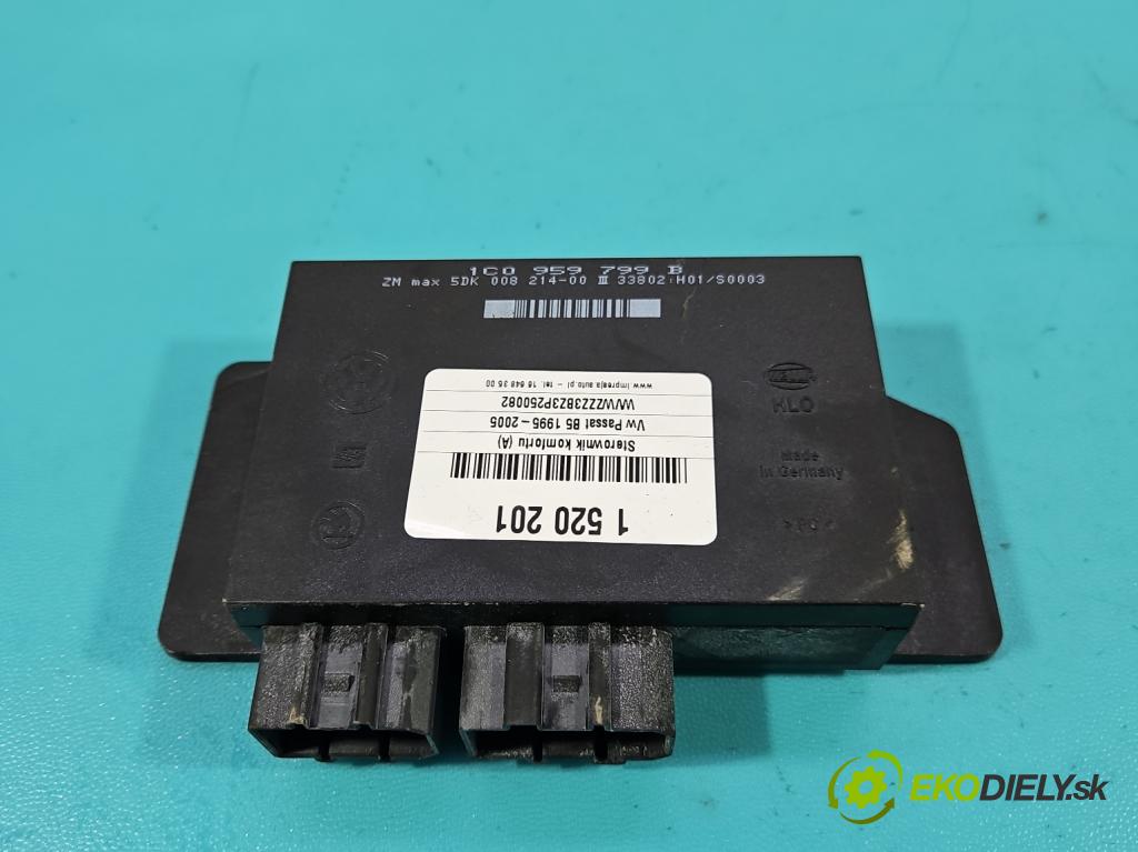 Vw Passat B5 1995-2005 1.9 tdi 131 HP manual 96 kW 1896 cm3 4- riadiaca jednotka komfortu 1C0959799B