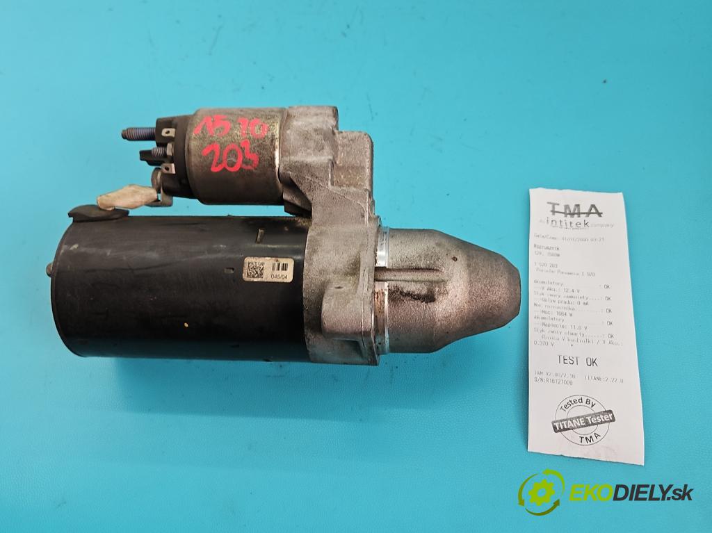 Porsche Panamera I 970 2009-2016 3.0 v6 420hp automatic 309 kW 2997 cm3 5- startér: 0001139037 (Startér)