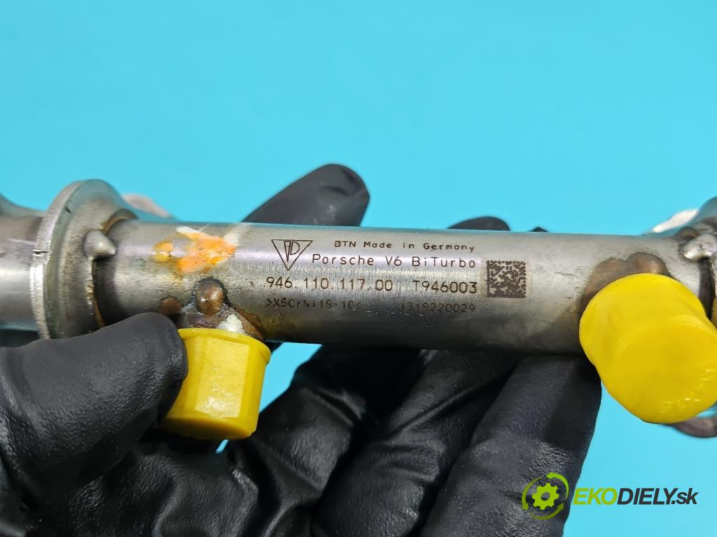 Porsche Panamera I 970 2009-2016 3.0 v6 420 hp automatic 309 kW 2997 cm3 5- lišta vstrekovacia 94611011700 (Vstrekovacia lišta)