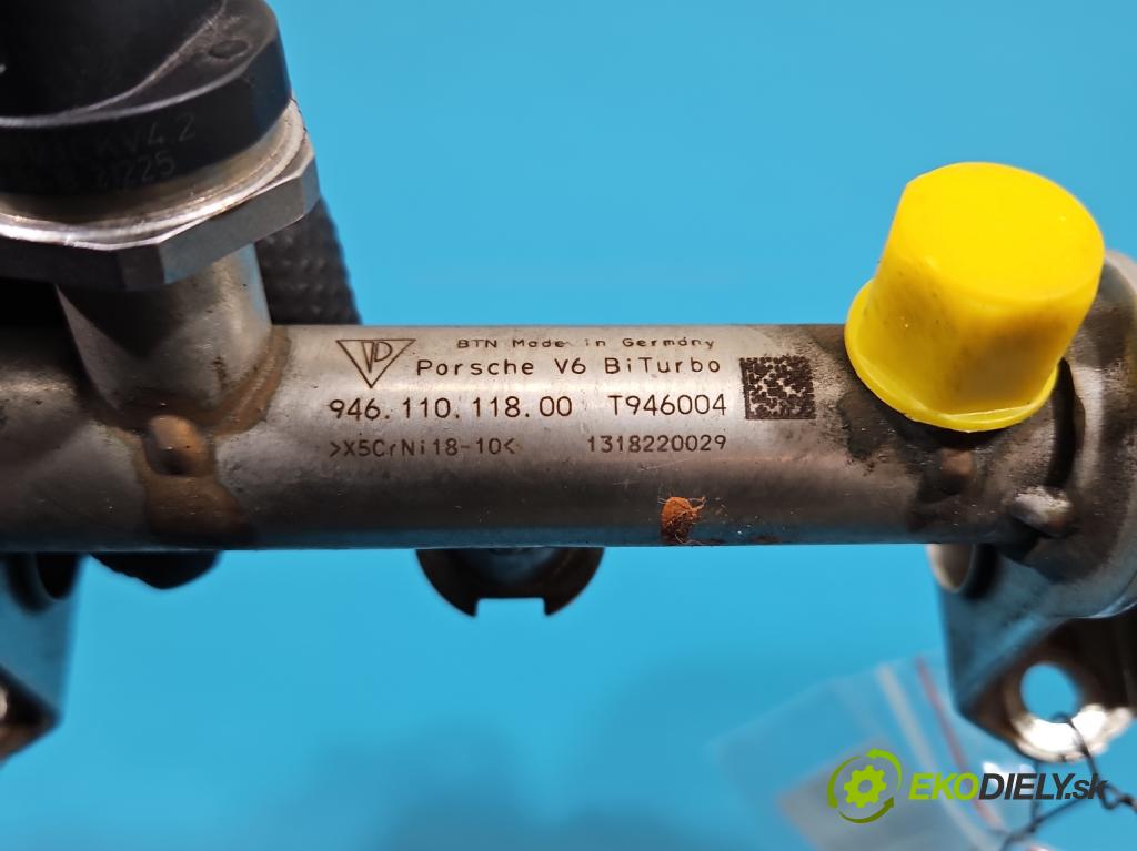 Porsche Panamera I 970 2009-2016 3.0 v6 420 hp automatic 309 kW 2997 cm3 5- lišta vstrekovacia 94611011800 (Vstrekovacia lišta)