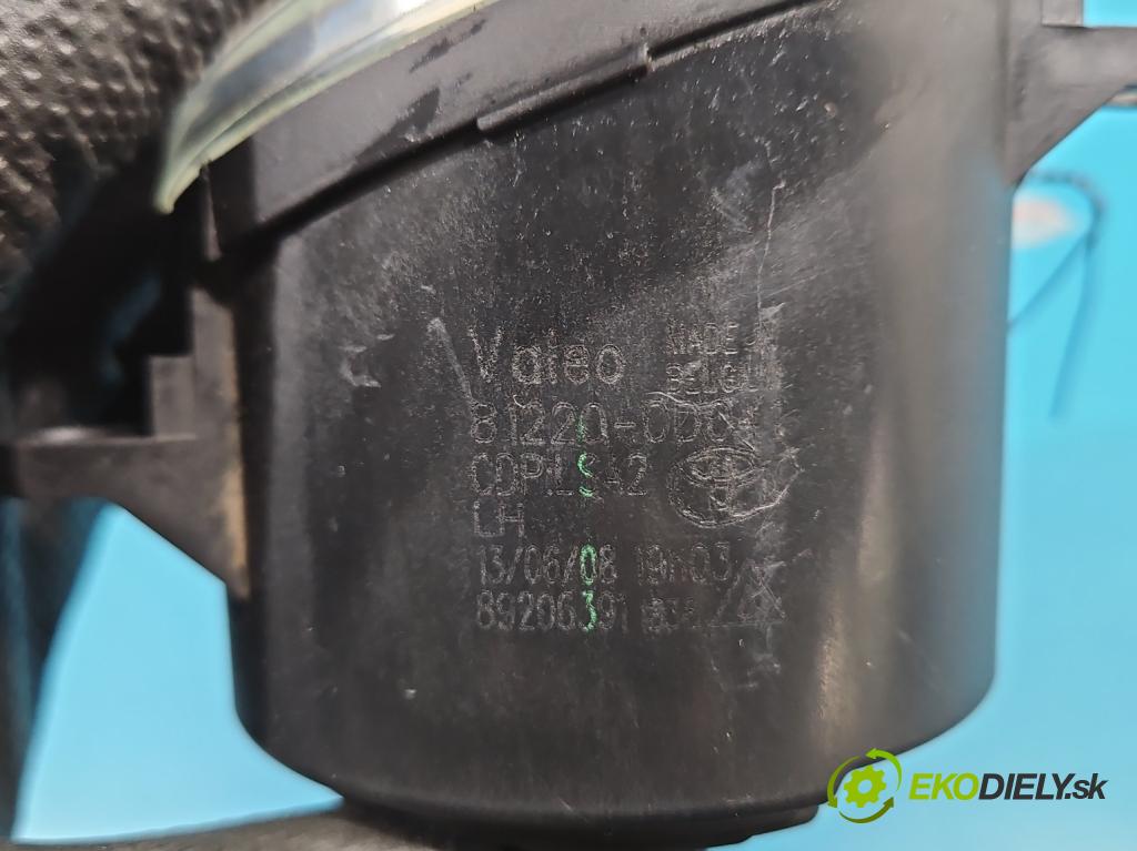 Toyota Auris I 2006-2013 1.6 VVTI 124hp manual 91 kW 1598 cm3 5- Halogen ľavý 81220-0D041 (Kľučka dverí ostatné)