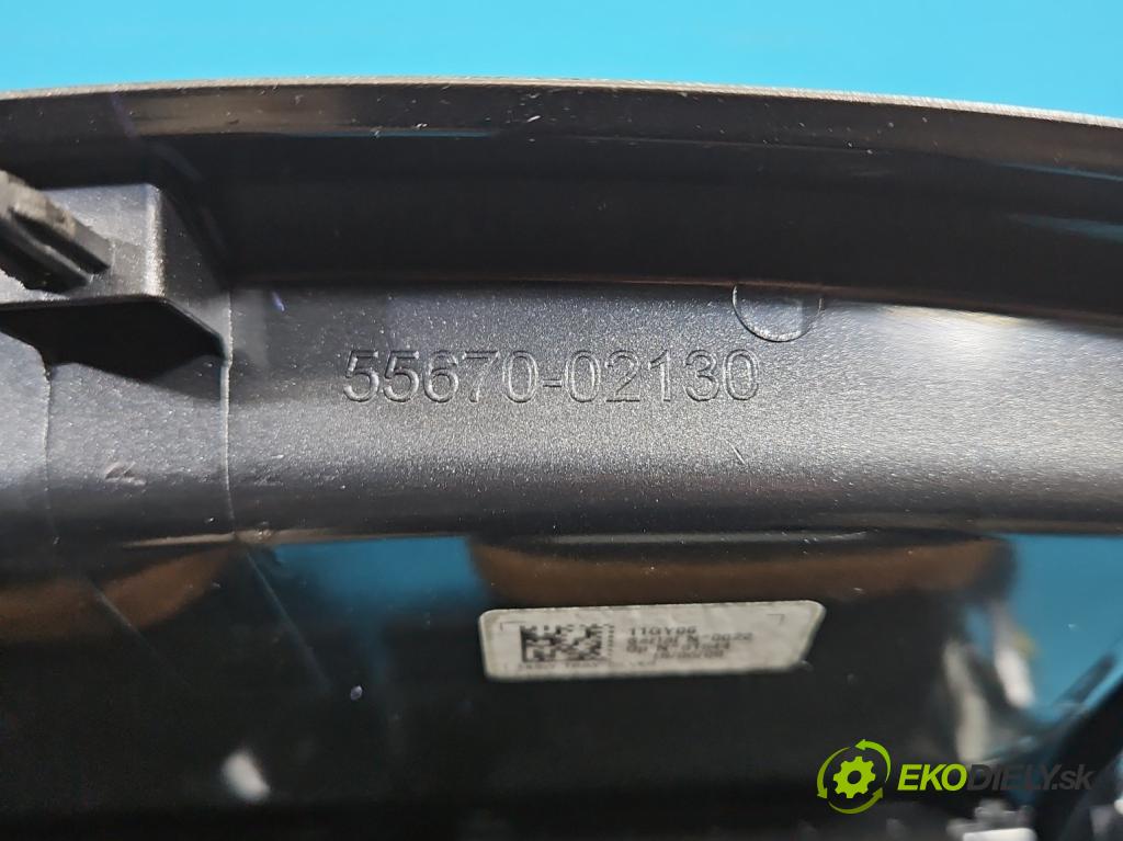 Toyota Auris I 2006-2013 1.6 VVTI 124hp manual 91 kW 1598 cm3 5- Mřížka: kúrenia stredová 55670-02130 (Mriežka kúrenia (fukár))