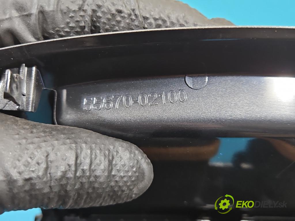 Toyota Auris I 2006-2013 1.6 VVTI 124hp manual 91 kW 1598 cm3 5- Mřížka: kúrenia stredová 55670-02130 (Mriežka kúrenia (fukár))