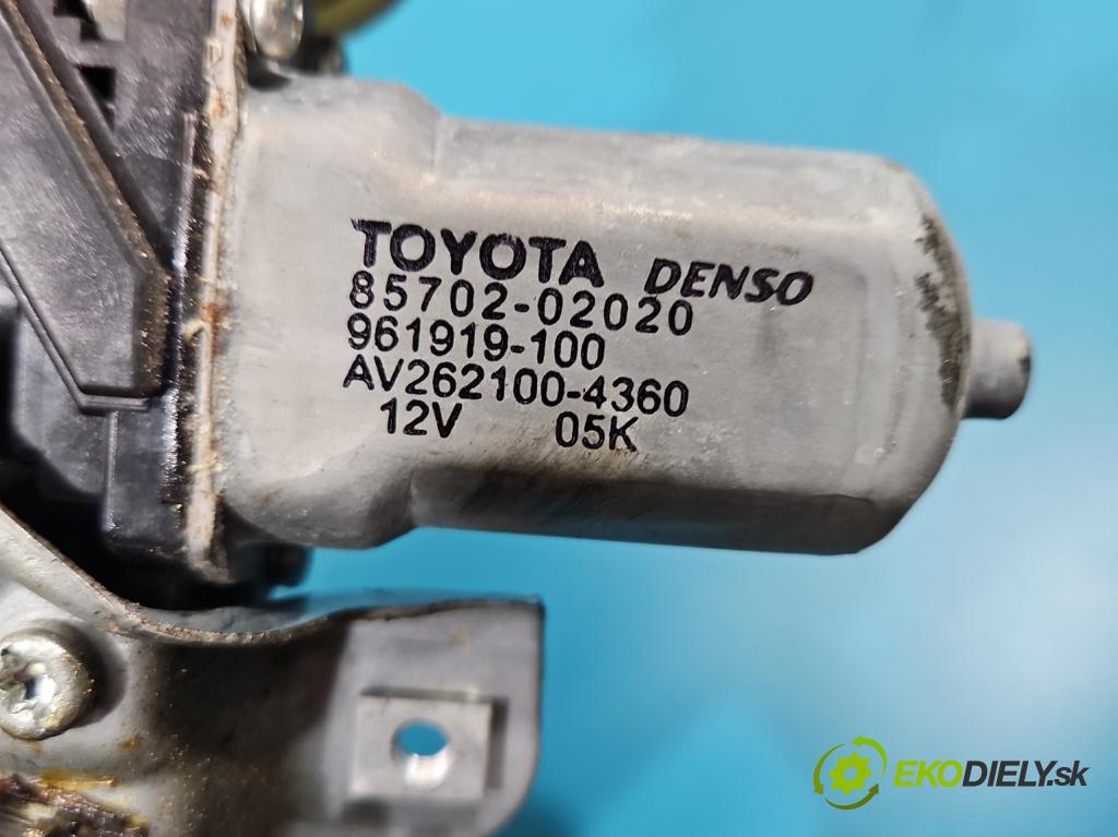 Toyota Auris I 2006-2013 1.6 VVTI 124 hp manual 91 kW 1598 cm3 5- mechanismus stahování přední levý 85702-02020