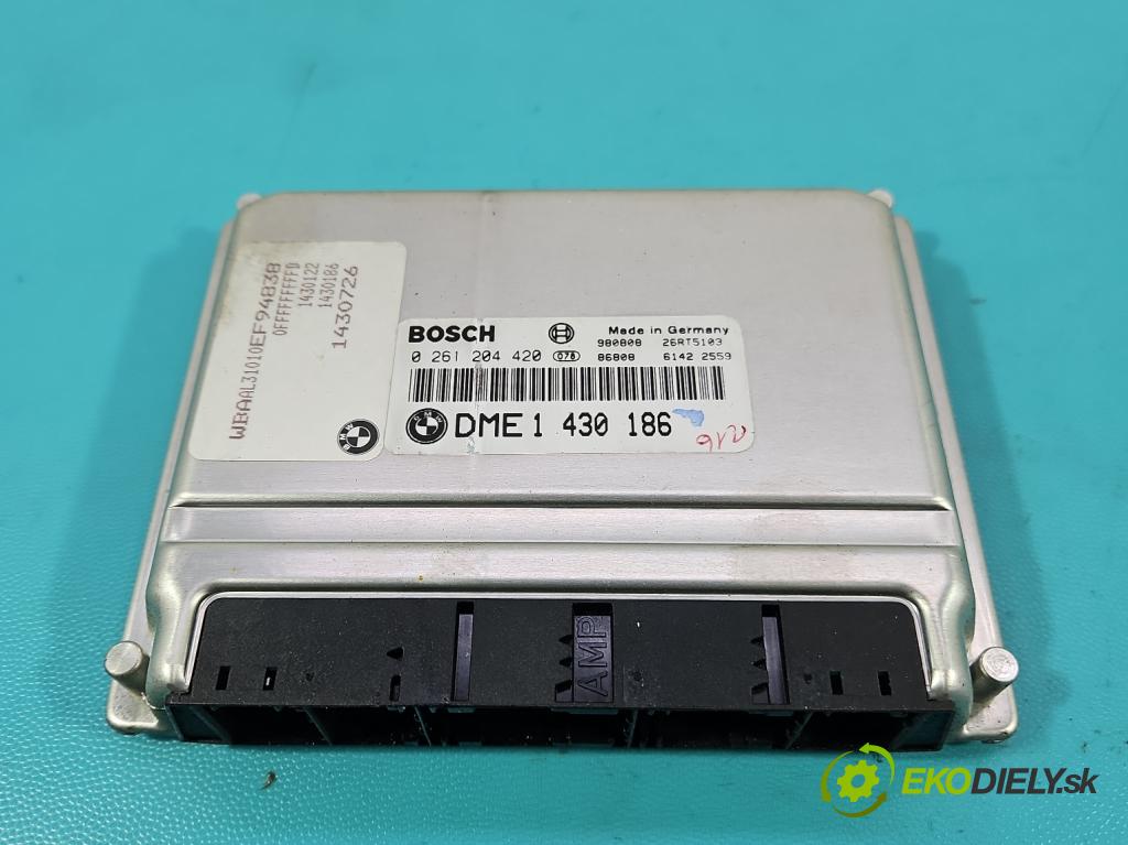 Bmw 3 E46 1998-2007 1.9b: 118 HP automatic 87 kW 1895 cm3 4- riadiaca jednotka motora 0261204420