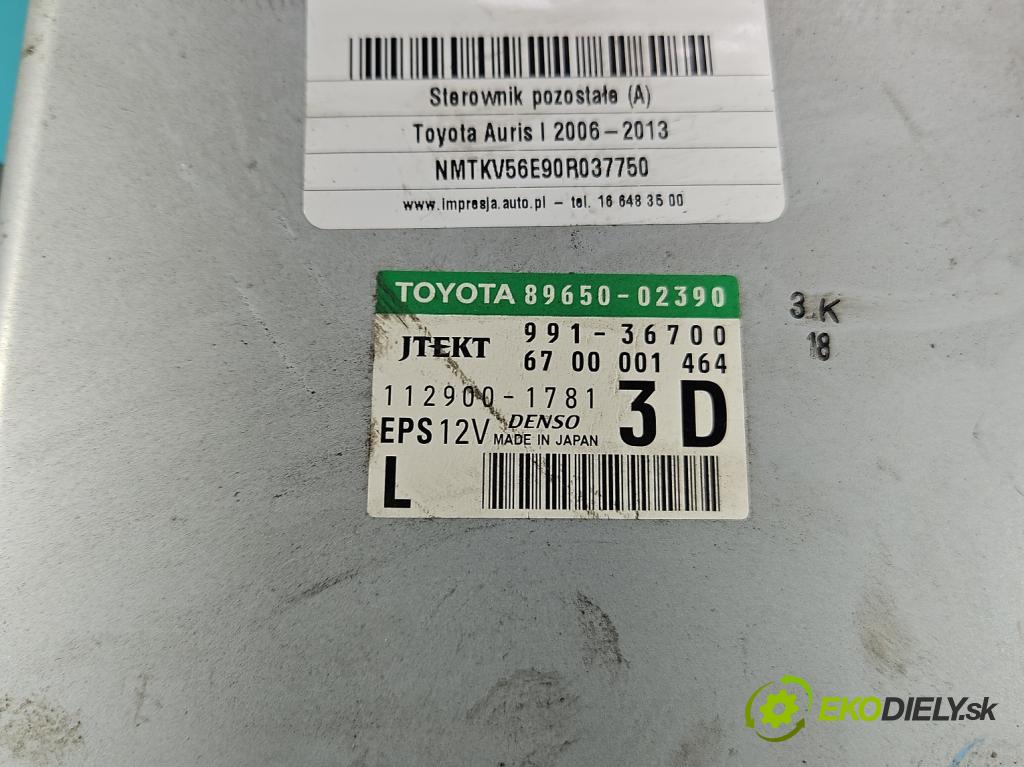 Toyota Auris I 2006-2013 1.6 VVTI 124hp manual 91 kW 1598 cm3 5- riadiaca jednotka ostatné 89650-02390