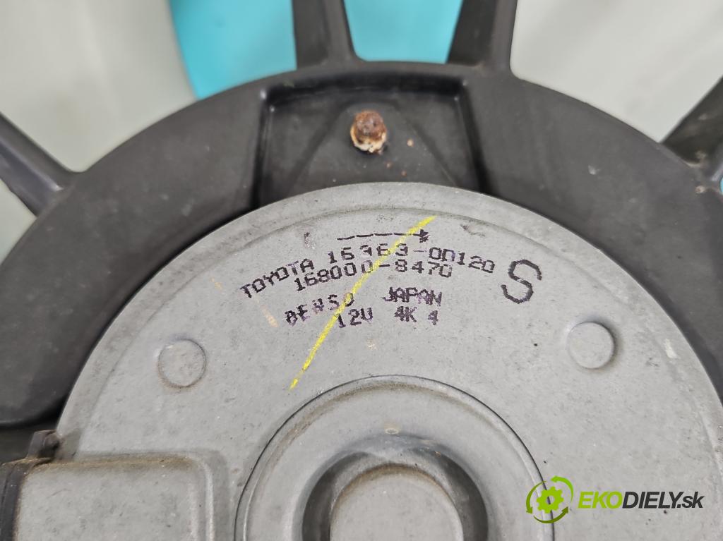 Toyota Auris I 2006-2013 1.6 VVTI 124hp manual 91 kW 1598 cm3 5- Ventilátor chladiča 168000-8470