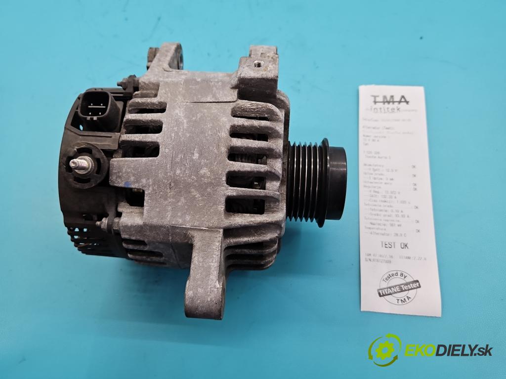 Toyota Auris I 2006-2013 1.6 VVTI 124hp manual 91 kW 1598 cm3 5- Alternator 27060-0T010 (Alternátor)