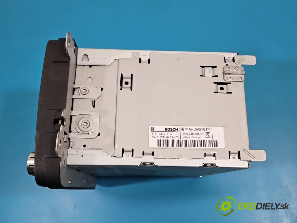 Vw Golf VI 2008-2013 1.6 TDI 90 HP manual 66 kW 1598 cm3 5- Radio originál 1K0035186AN