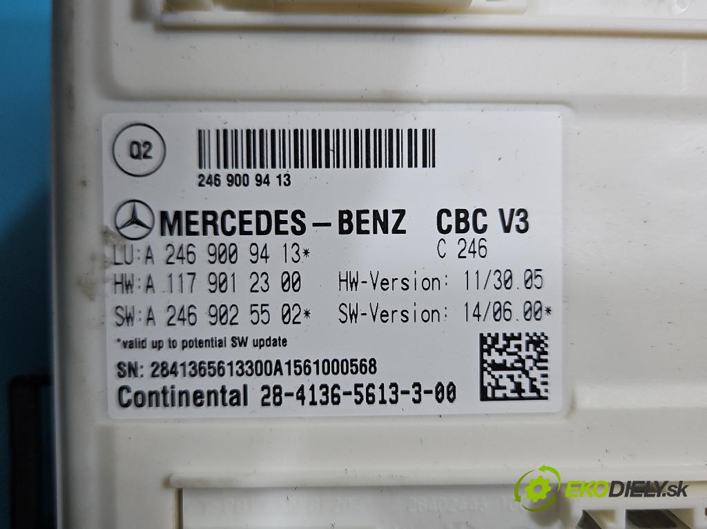 Mercedes A W176 2012-2018 1.5 CDI 109 HP manual 80 kW 1461 cm3 5- riadiaca jednotka ostatné A2469009413