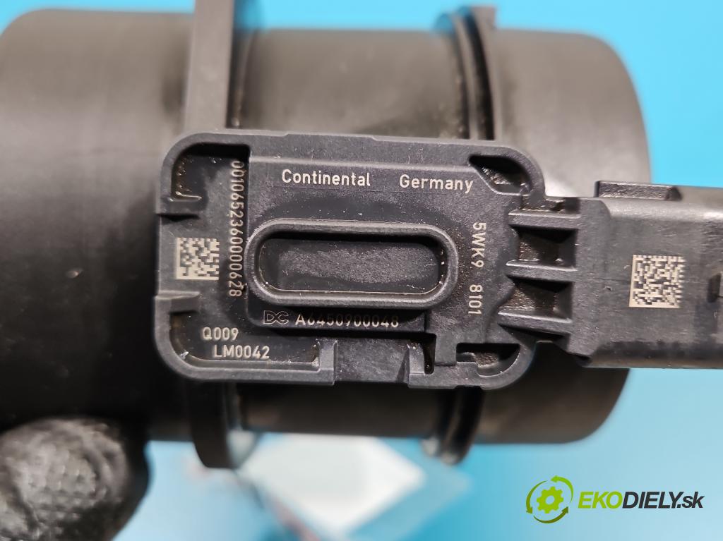 Mercedes A W176 2012-2018 1.5 CDI 109 HP manual 80 kW 1461 cm3 5- průtokoměr: A2C53402300 (Váha vzduchu)