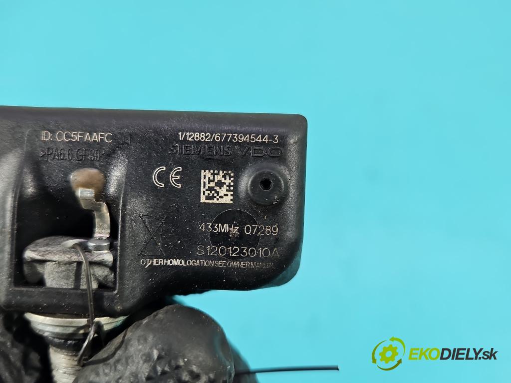 Mazda 6 II GH 2007-2012 2.0 citd 140 HP manual 103 kW 1998 cm3 5- snímač tlak: pneumatika S120123010A (Snímač tlaku v pneumatike)