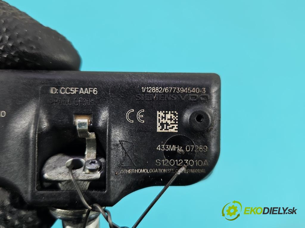 Mazda 6 II GH 2007-2012 2.0 citd 140 HP manual 103 kW 1998 cm3 5- snímač tlak: pneumatika S120123010A (Snímač tlaku v pneumatike)