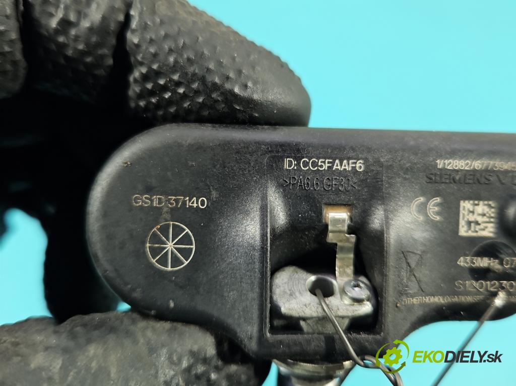 Mazda 6 II GH 2007-2012 2.0 citd 140 HP manual 103 kW 1998 cm3 5- snímač tlak: pneumatika S120123010A (Snímač tlaku v pneumatike)