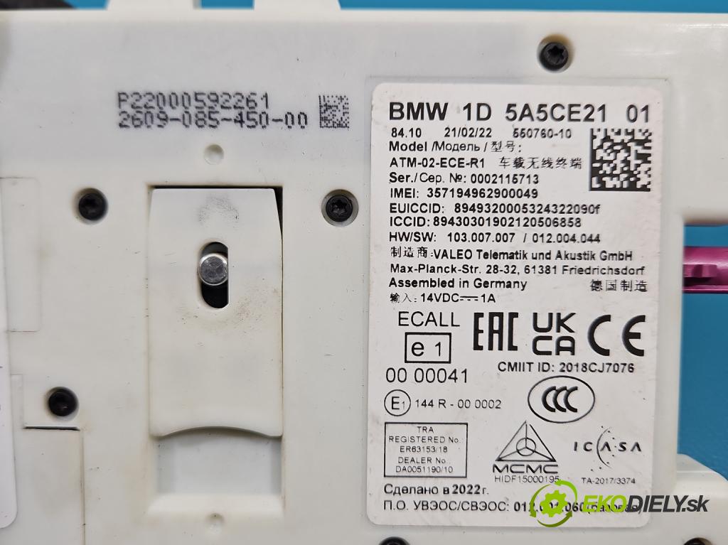 Bmw iX3 G08 0.0 elektrický: 286 HP automatic 210 kW  5- riadiaca jednotka ostatné 5A5CE21