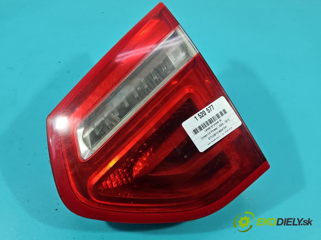 Citroen C4 Picasso I 2006-2013 1.8 16V 125 hp manual 92 kW 1749 cm3 5- světlo zadní pravé 9653547677 (Klika dveří ostatní)