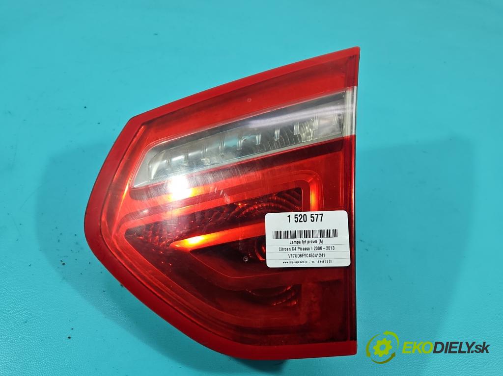Citroen C4 Picasso I 2006-2013 1.8 16V 125 hp manual 92 kW 1749 cm3 5- světlo zadní pravé 9653547677 (Klika dveří ostatní)